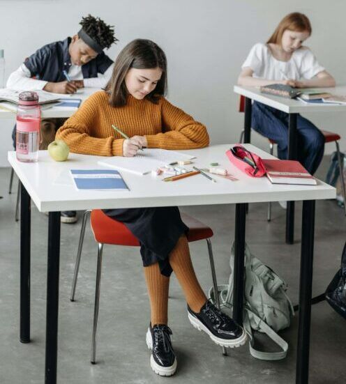 estudiants a la prova externa del batxibac